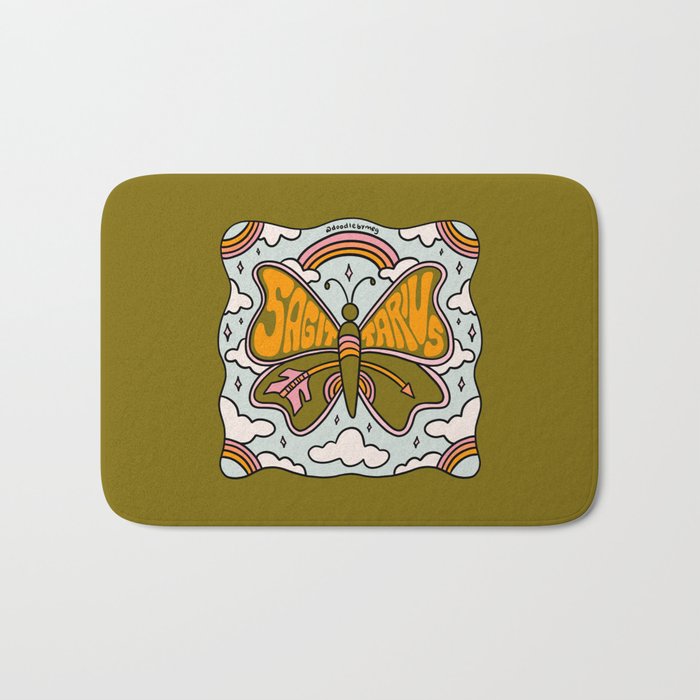 Sagittarius Butterfly Bath Mat Gallery Image 1