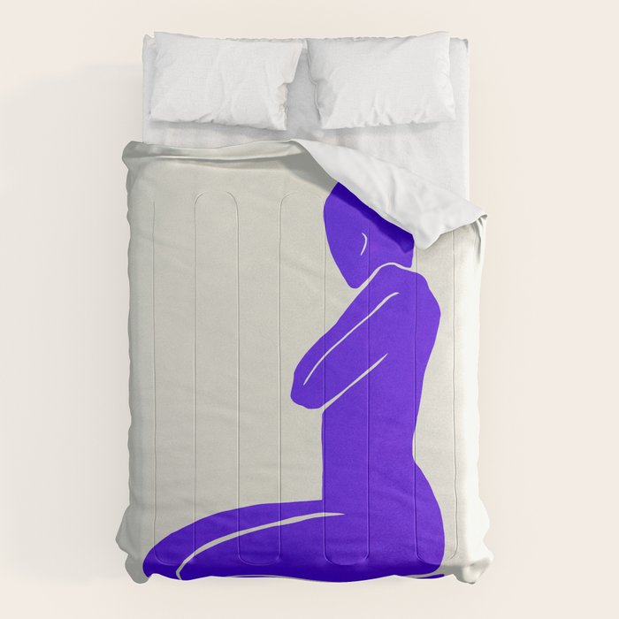 Nude I: Electric Ultramarine Blue Edition Comforter Gallery Image 6