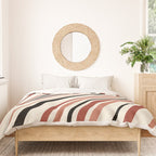 Wavy Stripes XI - Neutral Pink Duvet Cover Gallery Image 3