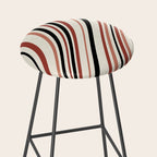 Wavy Stripes XI - Neutral Pink Stool Gallery Image 2