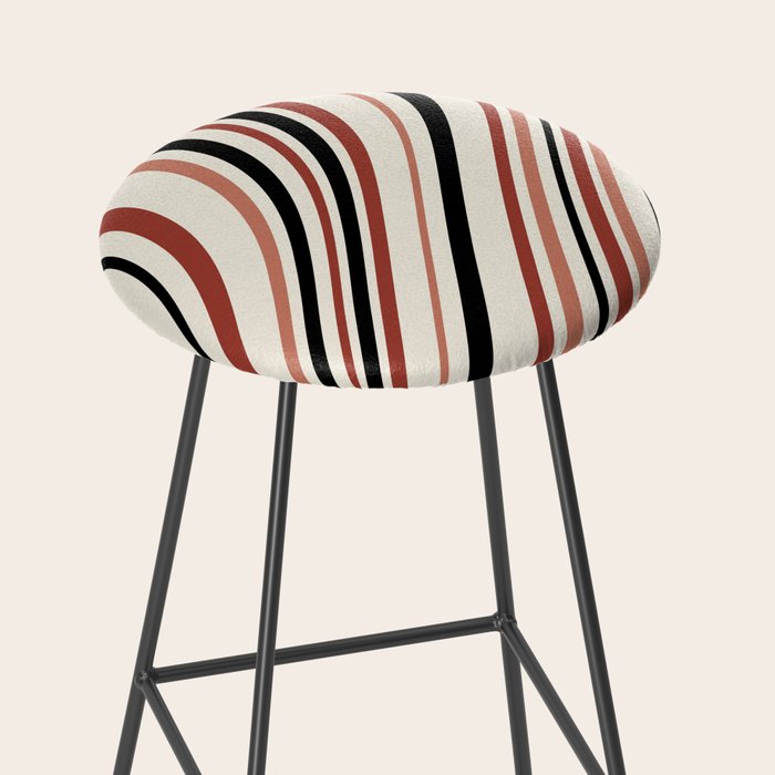 Wavy Stripes XI - Neutral Pink Stool Gallery Image 2