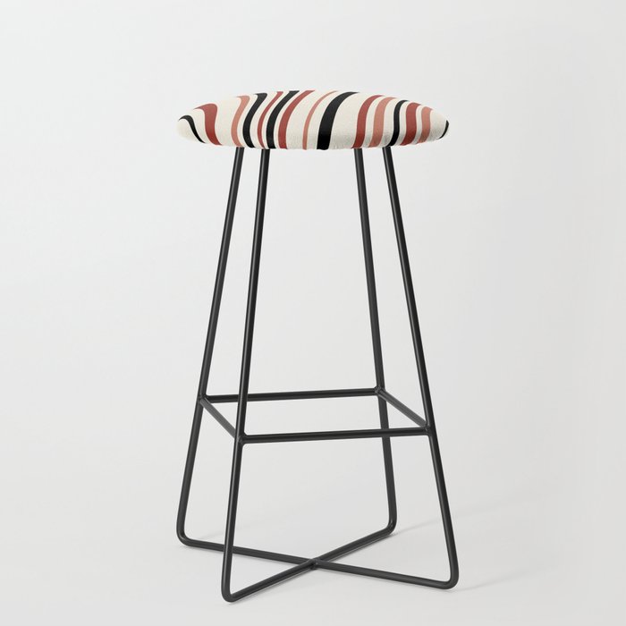 Wavy Stripes XI - Neutral Pink Stool Gallery Image 1