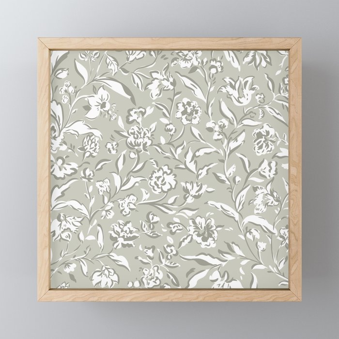 Painterly Florals - Sage Mini Art Print Gallery Image 1