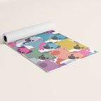 Colored Pugs Pattern - no1 Yoga Mat Gallery Image 2
