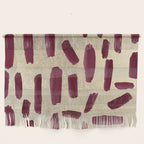 Modern burgundy gold watercolor brushstrokes Wall Hanging Gallery Image 1