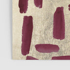 Modern burgundy gold watercolor brushstrokes Poster Gallery Image 3