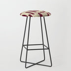 Modern burgundy gold watercolor brushstrokes Stool Gallery Image 1