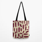 Modern burgundy gold watercolor brushstrokes Tote Bag Gallery Image 2