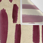 Modern burgundy gold watercolor brushstrokes Wall Tapestry Gallery Image 3
