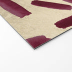 Modern burgundy gold watercolor brushstrokes Welcome Mat Gallery Image 2