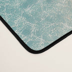 Pastel Coastline - Aerial View of Turquoise Sea and Blush Sand Desk Mat Gallery Image 4