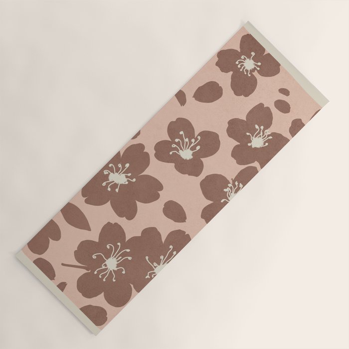 Mocha Blossoms Harmony Yoga Mat Gallery Image 1