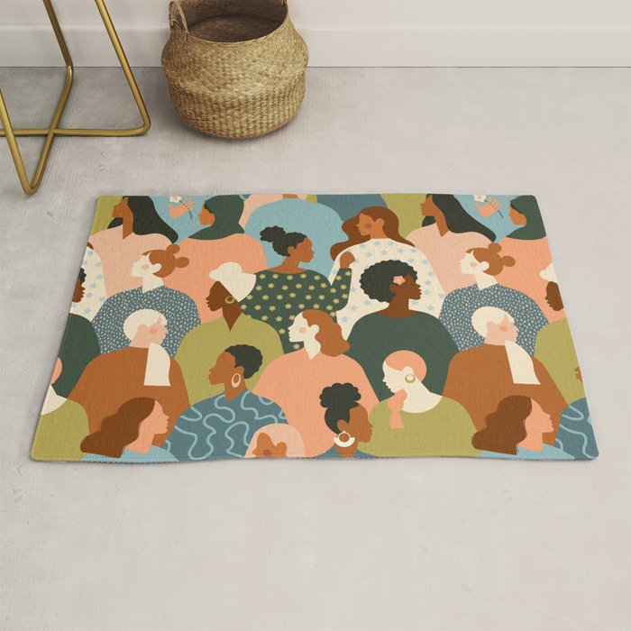 Women empowerment movement Rug Gallery Image 1