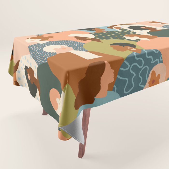 Women empowerment movement Tablecloth Gallery Image 1