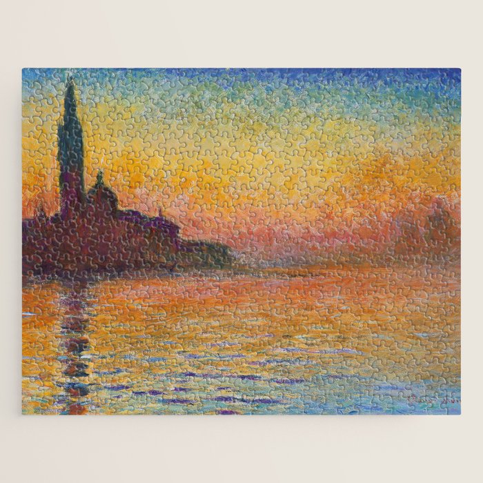 San Giorgio Maggiore at Dusk by Claude Monet Jigsaw Puzzle Gallery Image 1