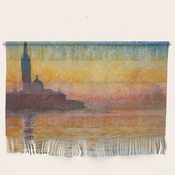 San Giorgio Maggiore at Dusk by Claude Monet Wall Hanging Gallery Image 1