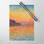 San Giorgio Maggiore at Dusk by Claude Monet Wrapping Paper Gallery Image 1