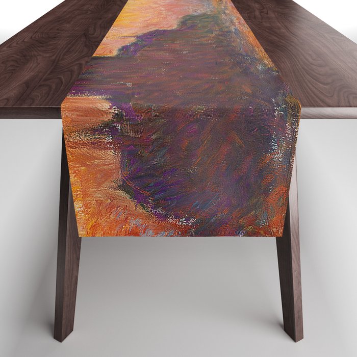 San Giorgio Maggiore at Dusk by Claude Monet Table Runner Gallery Image 1