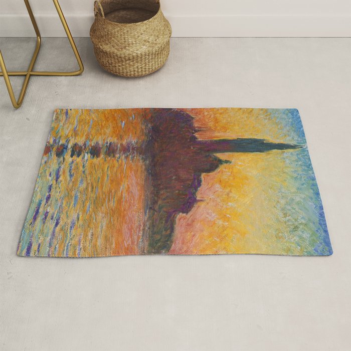 San Giorgio Maggiore at Dusk by Claude Monet Rug Gallery Image 1