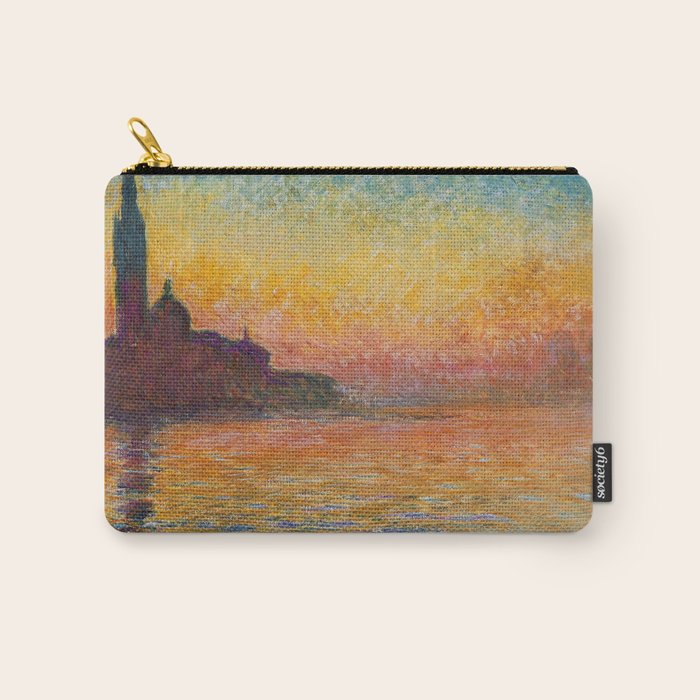 San Giorgio Maggiore at Dusk by Claude Monet Carry All Pouch Gallery Image 1