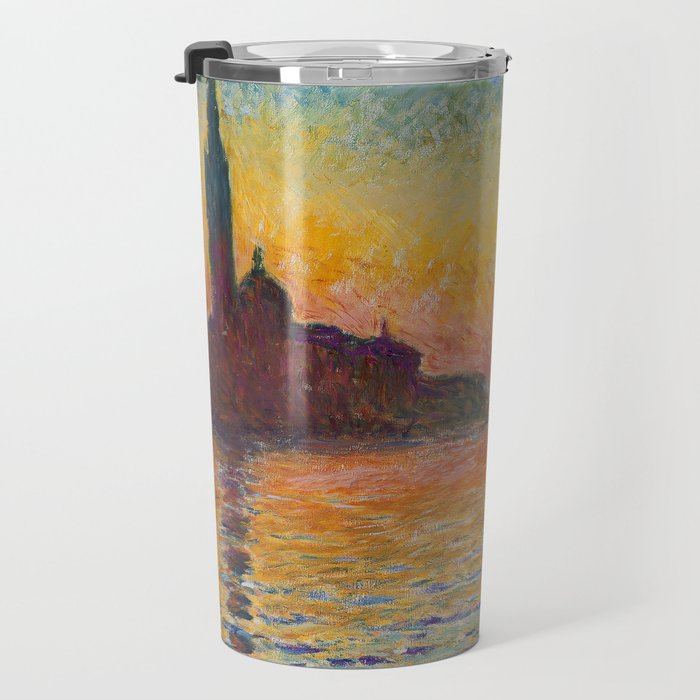 San Giorgio Maggiore at Dusk by Claude Monet Travel Mug Gallery Image 3