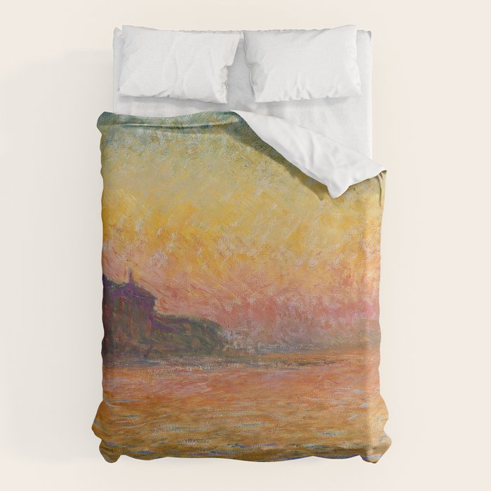 San Giorgio Maggiore at Dusk by Claude Monet Duvet Cover Gallery Image 6
