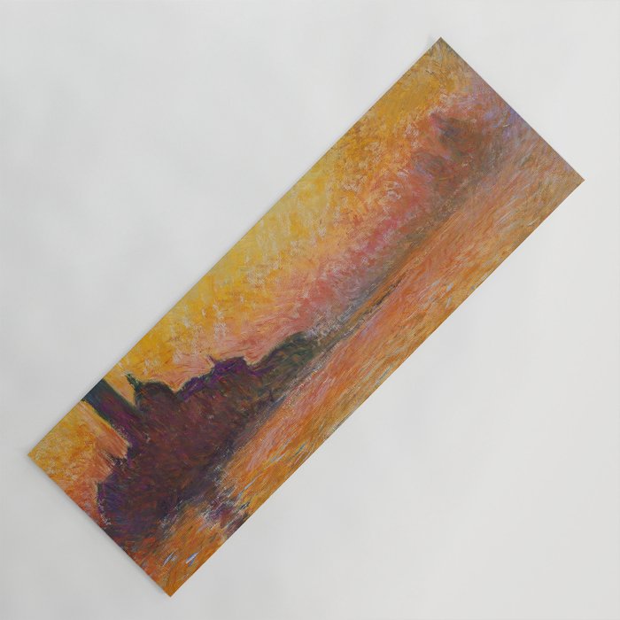 San Giorgio Maggiore at Dusk by Claude Monet Yoga Mat Gallery Image 1