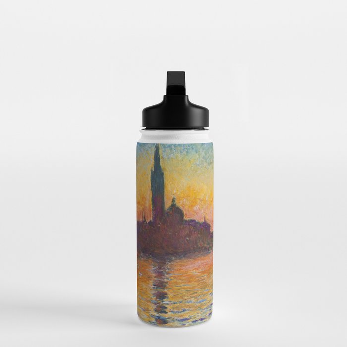San Giorgio Maggiore at Dusk by Claude Monet Water Bottle Gallery Image 3
