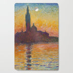 San Giorgio Maggiore at Dusk by Claude Monet Cutting Board Gallery Image 1