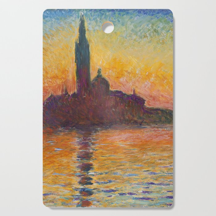 San Giorgio Maggiore at Dusk by Claude Monet Cutting Board Gallery Image 1
