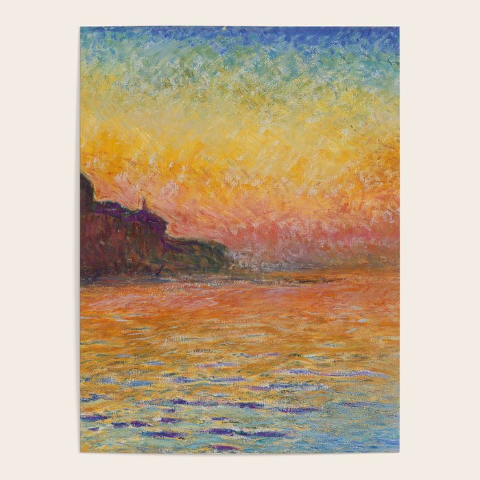 San Giorgio Maggiore at Dusk by Claude Monet Poster Gallery Image 4