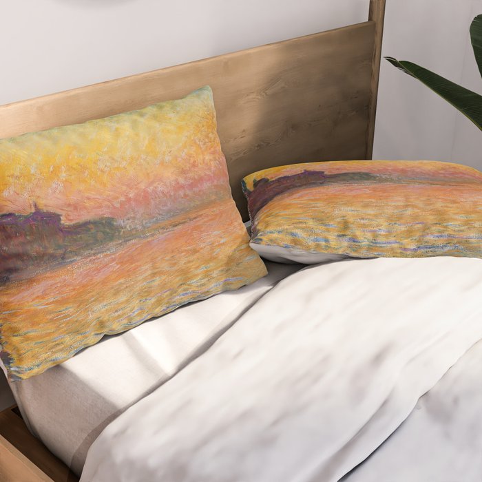San Giorgio Maggiore at Dusk by Claude Monet Pillow Sham Gallery Image 2