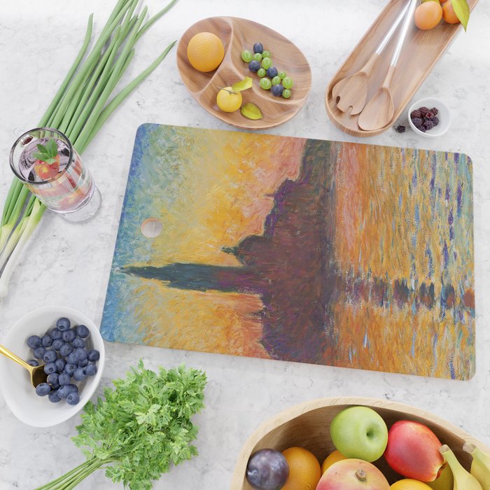 San Giorgio Maggiore at Dusk by Claude Monet Cutting Board Gallery Image 2