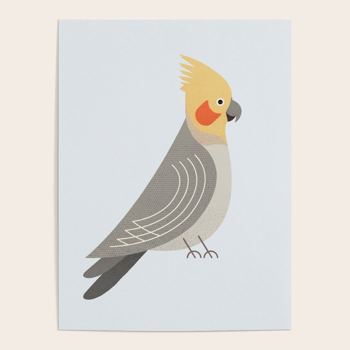 Whimsy Cockatiel Poster Gallery Image 4