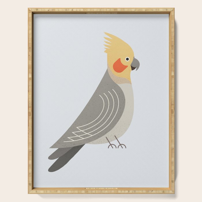 Whimsy Cockatiel Serving Tray Gallery Image 1