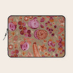 Garden Vegetables and Fresh Fruit in Mocha Mousse Laptop Sleeve Gallery Image 1