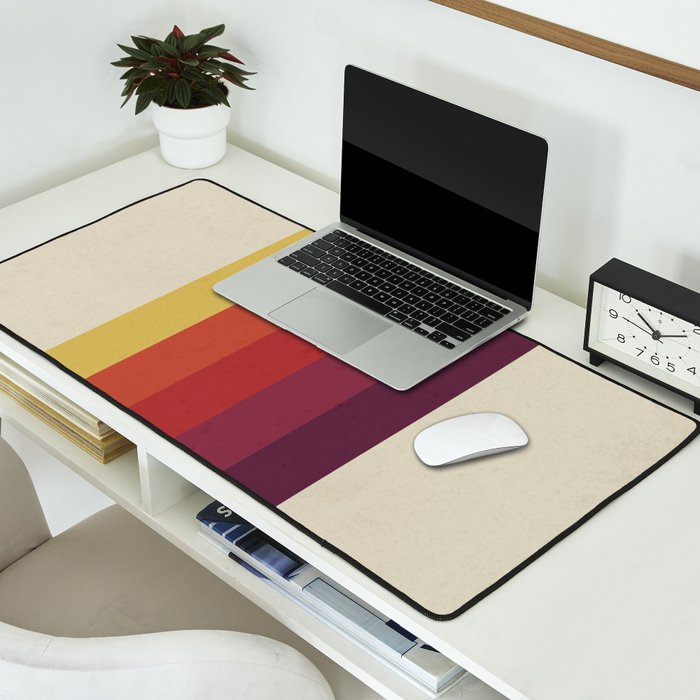 Retro Video Cassette Color Palette Desk Mat Gallery Image 2