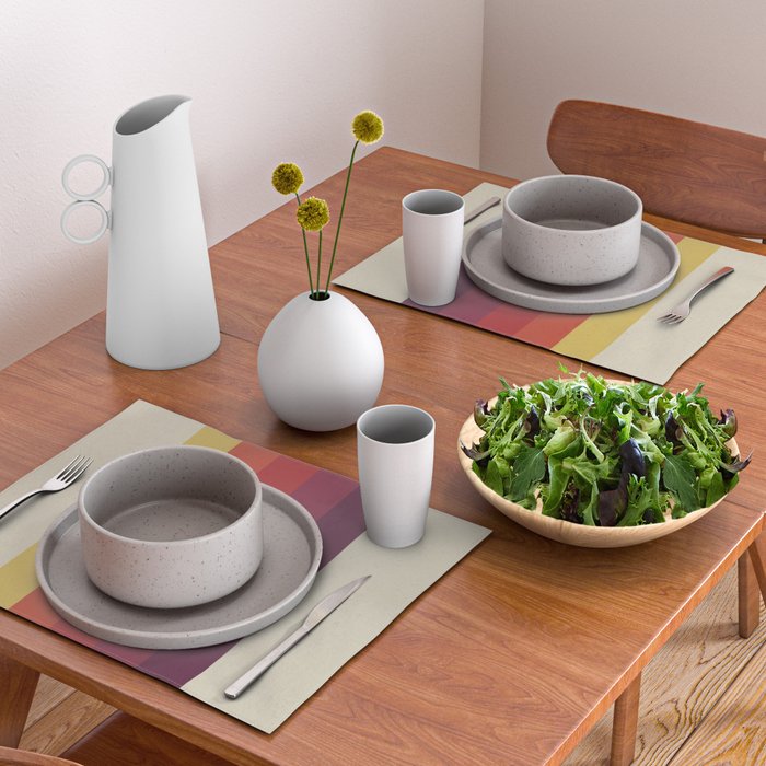 Retro Video Cassette Color Palette Placemat Gallery Image 2