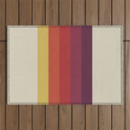 Retro Video Cassette Color Palette Outdoor Rug Gallery Image 1