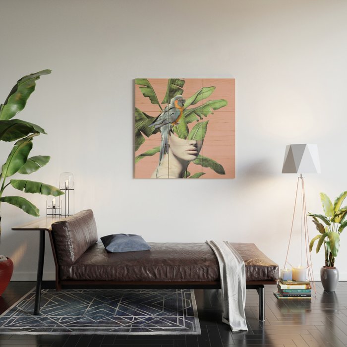 Tropical Girl  2 Wood Wall Art Gallery Image 2