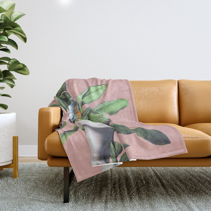 Tropical Girl  2 Throw Blanket Gallery Image 1