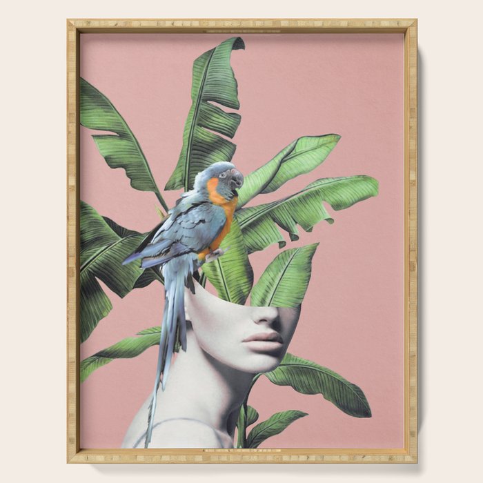 Tropical Girl  2 Serving Tray Gallery Image 1