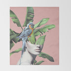 Tropical Girl  2 Throw Blanket Gallery Image 2