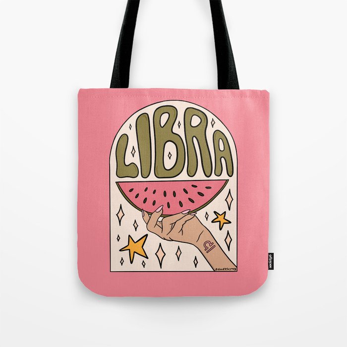 Libra Watermelon Tote Bag Gallery Image 1