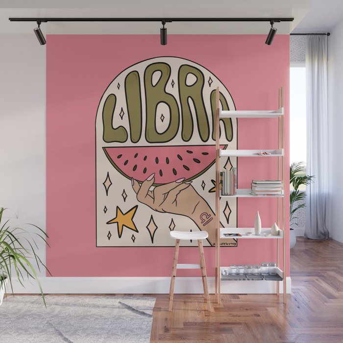 Libra Watermelon Wall Mural Gallery Image 1
