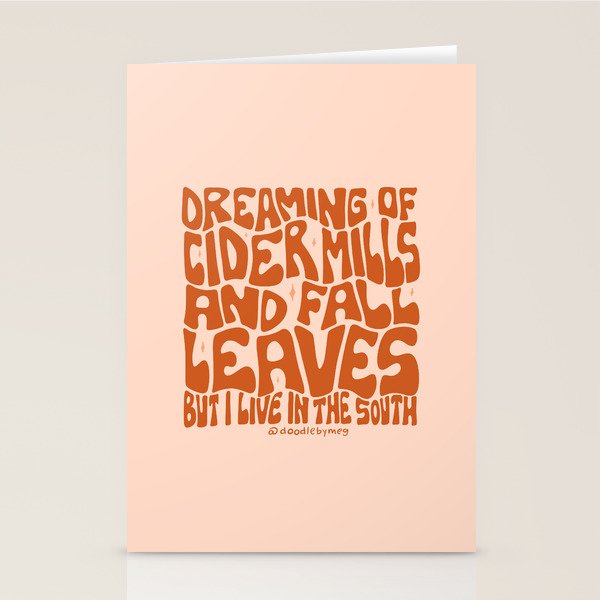 Dreaming of Cider Mills Stationery Card Gallery Image 1