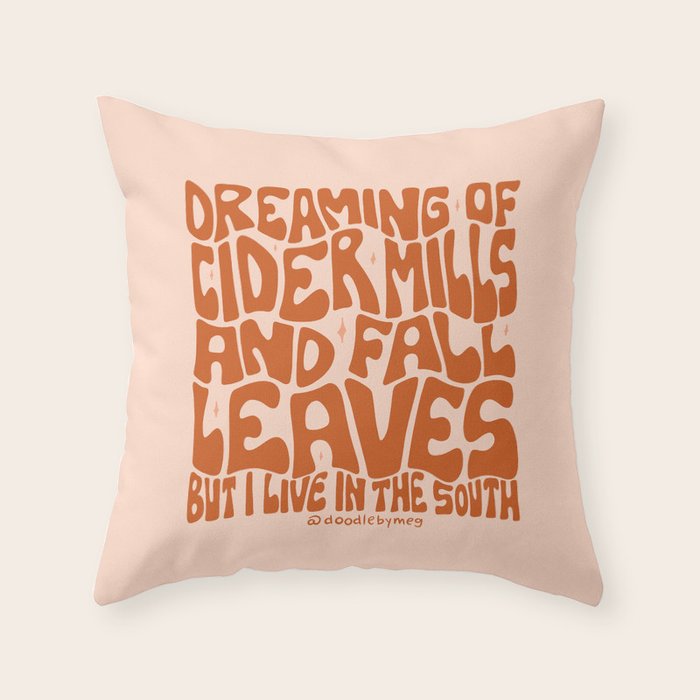 Dreaming of Cider Mills Throw Pillow Gallery Image 1