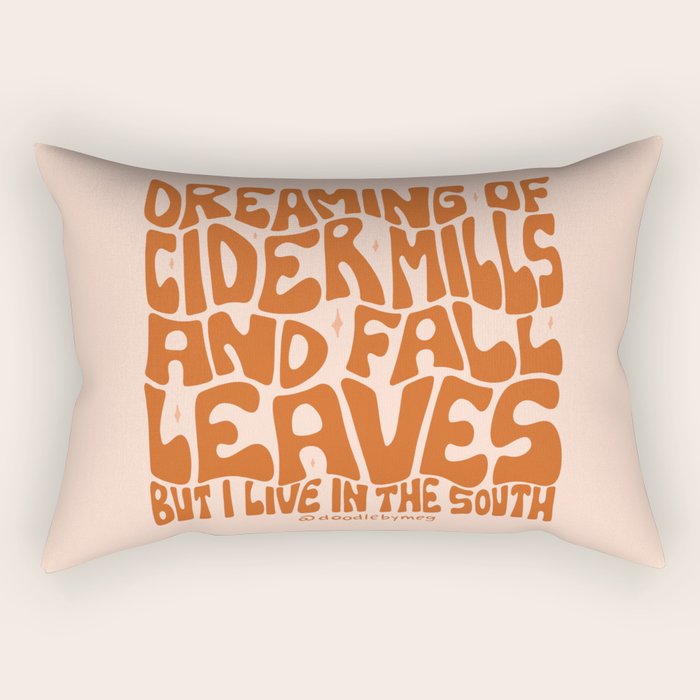 Dreaming of Cider Mills Rectangular Pillow Gallery Image 1