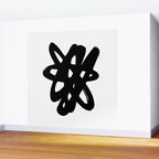 Radioactive Ink White Background Wall Mural Gallery Image 2