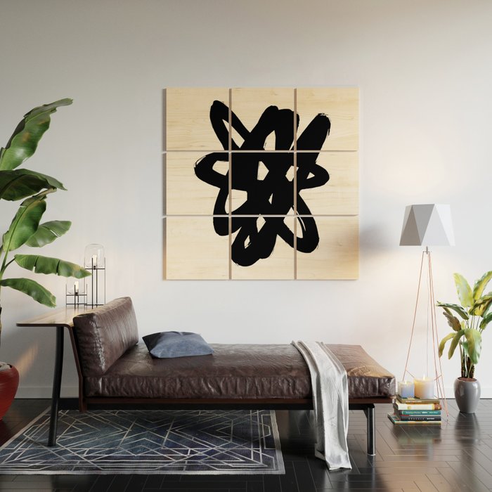 Radioactive Ink White Background Wood Wall Art Gallery Image 2